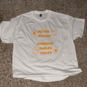 Make someone smile vinyl t-shirt